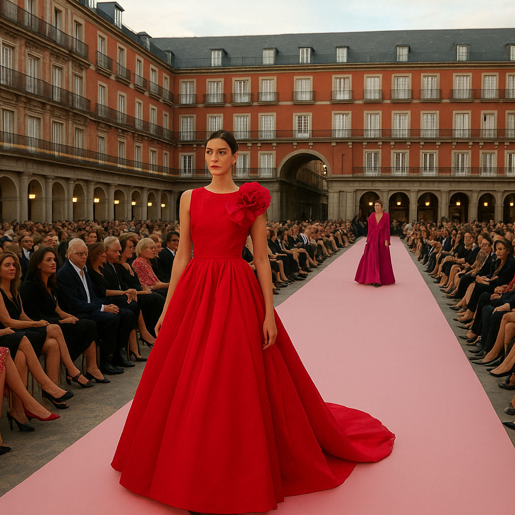Carolina Herrera enlluerna a Madrid amb una desfilada històrica en la Plaça Major
